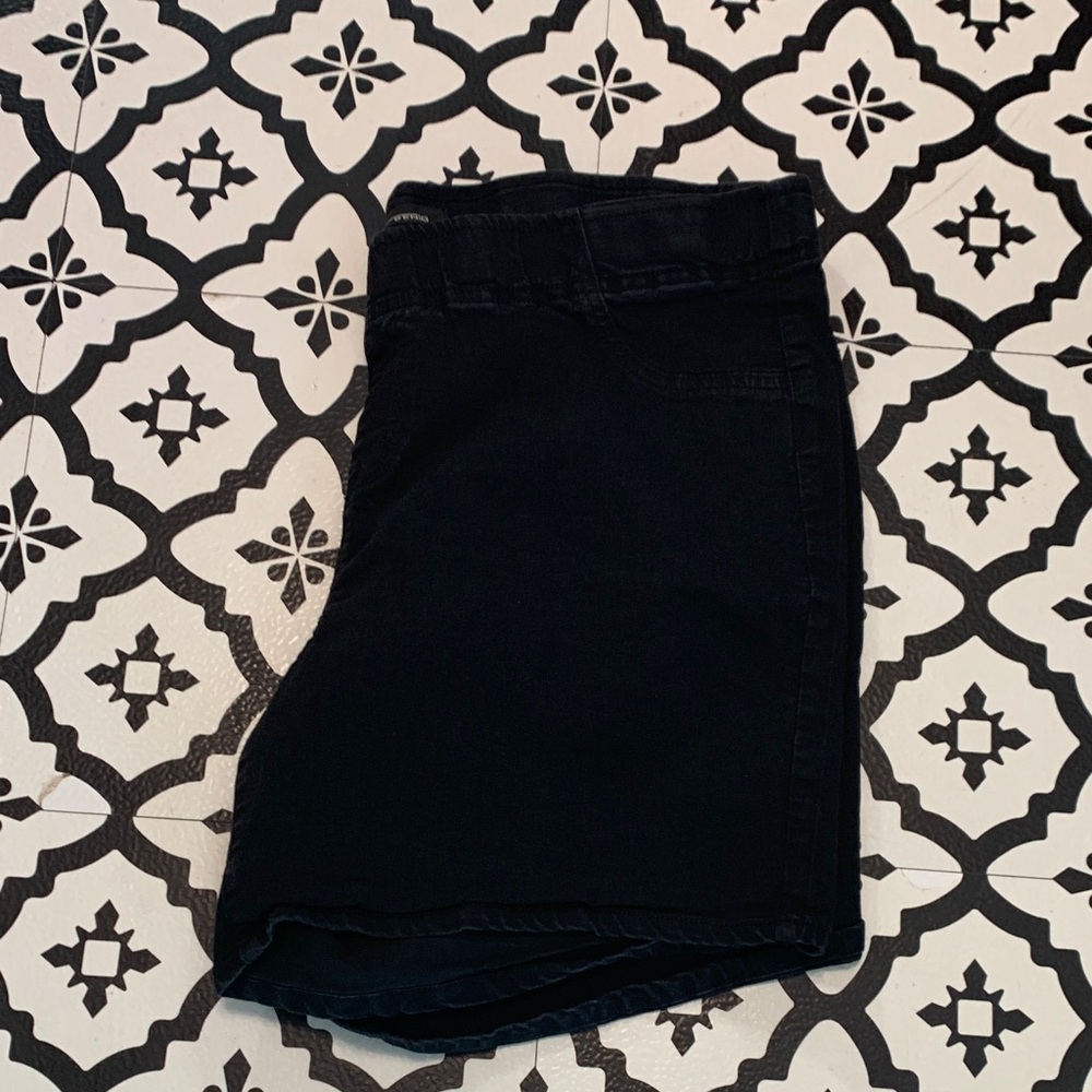 Classic Black Jean Shorts for Women